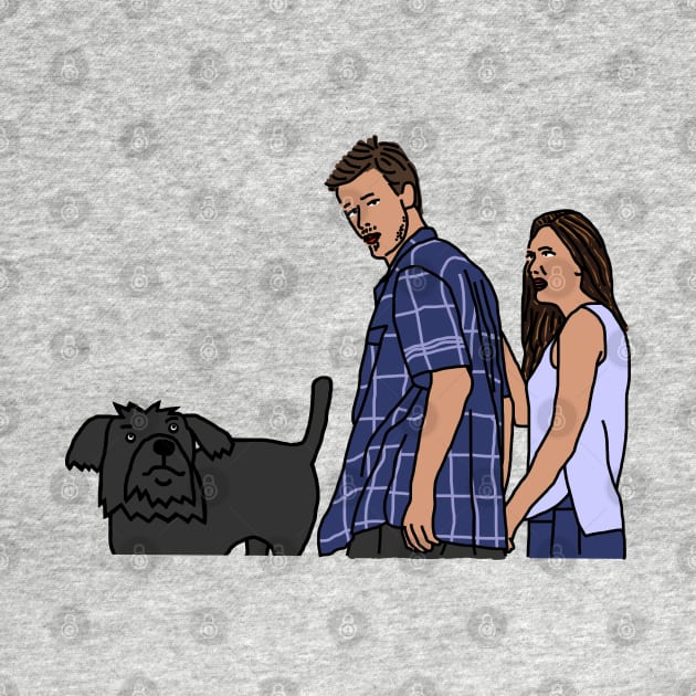 Distracted Boyfriend and Fergus the Dog by ellenhenryart